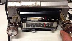 Vintage 1970's Audiovox AM FM Stereo 8 Track 23 Channel CB Radio - Works Great!