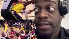 Shuler King - Referee # 23 Wanted No Parts Of The Lakers VS Rockets Brawl!!!