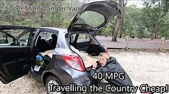 How We Sleep in a Tiny Toyota Yaris - Traveling the Country Cheap!