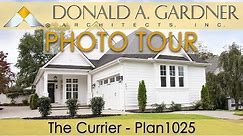 Three bedroom traditional house plan for a narrow lot | The Currier
