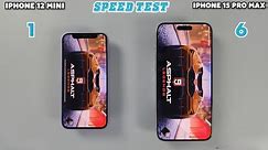 iPhone 15 Pro Max vs iPhone 12 Mini | Speedtest & Camera Comparison