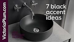 7 black accent ideas | Bathroom ideas from VictoriaPlum.com