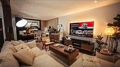 The Dream Home Basement Makeover - Desk Setup & Living Room Area!