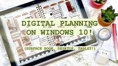 Digital Planning on Windows! // Xodo App Windows Surface, Surfacebook, Windows 10, Desktop
