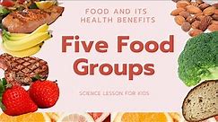 Five Food Groups | Food and its Health Benefits | Science Lesson for Kids