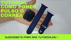Como Poner O Colocar Pulso Correa Smartwatch T500 X7 W26 I8 F10 Serie 1 2 3 4 5 6 Pulsos Correas