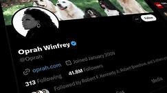 MARCH 6, 2024: Scrolling Oprah Winfrey, X App, Profile Page on an iPhone