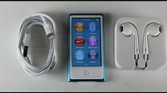 NEW iPod Nano 7th Generation Unboxing (BLUE)