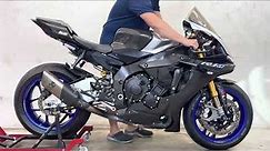 Yamaha Yzf-R1m 2018 Exhaust sound Akrapovic Gp limited edition R1m