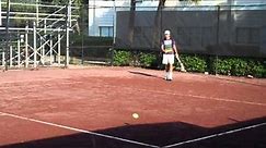 Fourteen-year-old Gianluigi Quinzi Training at IMG Bollettieri Tennis Academy