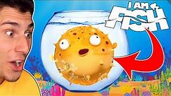 I Spent 24 Hours As A PUFFER FISH! | I Am Fish