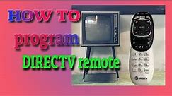 How to program DIRECTV remote