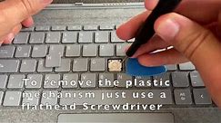 How to Replace a regular Key on Microsoft Surface Type Cover Pro / Go (Here: Model 1840)
