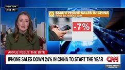 Report: iPhone sales down 24% in China to start the year