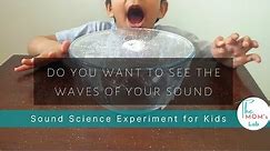 How to See Sound Science Experiment | sound waves | Science Experiment for kids #stemactivity