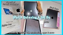 iPad 9 Unboxing & Set Up  | Space Gray, 64GB ✨