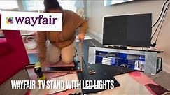 HOW TO ASSEMBLE - WAYFAIR TV STAND WITH LED
