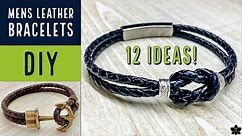 12 DIY Mens Leather Bracelet Designs and Gift Ideas