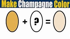 How To Make Champagne Color - What Color Mixing To Make Champagne