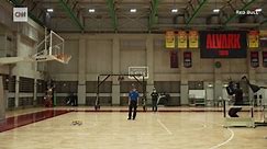 Watch the Guinness World record holder robot compete against NBA shooting coach