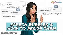 How to Use Different Speech Bubbles | Episode Tutorial