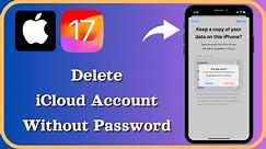 How to Delete iCloud Account Without Password iPhone | Remove iCloud Account Without Password iPhone