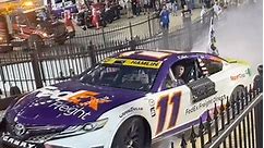 NASCAR on Instagram: "Denny really sent it into Victory Lane. 😳😂 #NASCARPlayoffs #Bristol"