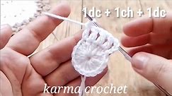 How to crochet a coaster | Easy Crochet Coaster Pattern for Beginners