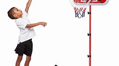Ayieyill Kids Basketball Hoop, Basketball Hoop indoor Adjustable Height 4-6.6 FT - Toddler Basketball Hoop - Basketball Goals Indoor Outdoor Play