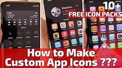 CUSTOM APP ICONS in iPhone and Download 10+ FREE ICON PACKS