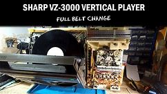 Sharp VZ-3000 Vertical Record Player Full Belt Change - part 3 | UK eBay Reseller