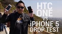 HTC One vs iPhone 5 Drop Test!