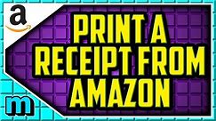How To Print A Receipt From Amazon (QUICK & EASY) How To Print Order Summary and invoice From Amazon