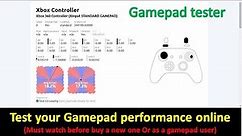 Gamepad tester || Check every button on your Controller works perfectly or not || Joysticks Tester