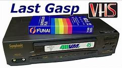 Last Gasp VHS: cheap 2000s Funai VCRs