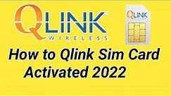 Qlink sim card Activation | q link wireless 5g