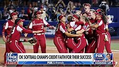 Oklahoma softball team's message of faith goes viral after championship win