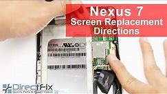 Nexus 7 Screen Replacement Disassembly Directions