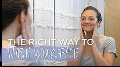 This is how facialists say to wash your face