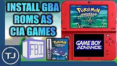 3DS Create & Install GBA Virtual Console CIA's!