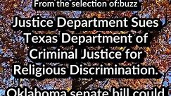 DoJ Sues Texas for Discrimination. Oklahoma: Satanic Temple in public schools. Guyana sues Exxon