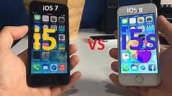 iPhone 5 iOS 7 vs iPhone 5S iOS 8 - Speed Test