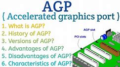 What is AGP slot|accelerated graphics port kya hai|what is accelerated graphics port|AGP kya hai.
