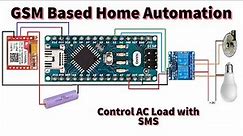 GSM Based Home Automation | GSM SIM800l Home Automation | Arduino Sim800l Relay Control with SMS