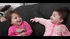 Funny Babies Laughing Hysterically (Mila & Melissa)