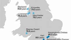 Latest life expectancy figures ‘show clear geographical divide’