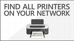 How to Find all Printers on Network | Network Printer Discovery