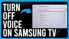 How to Turn Off Voice on Samsung TV (A Complete Guide)