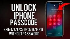 Unlock iPhone Without Passcode Without Losing Data ( Unlock iPhone 4/5/6/7/8/X/SE/11/12/13/14/15 )
