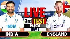 India vs England, 3rd Test, Day 1 | India vs England Live Match | IND vs ENG Live Score & Commentary